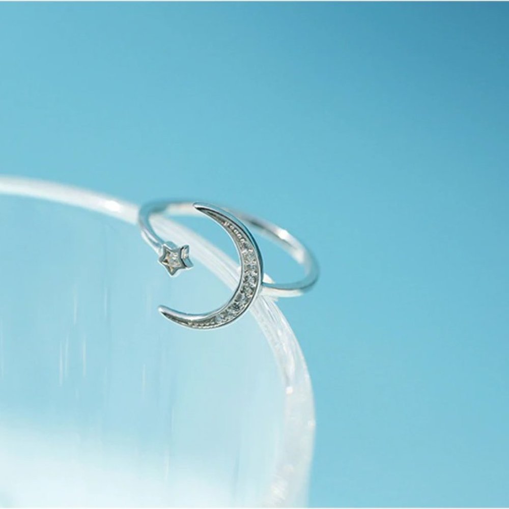 "925 Sterling Silver Simple Zircon  Rings, F227_12